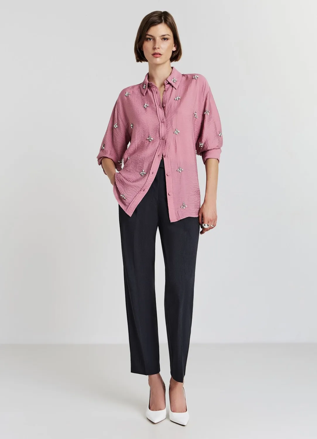Calliope chemise oversize femme applications