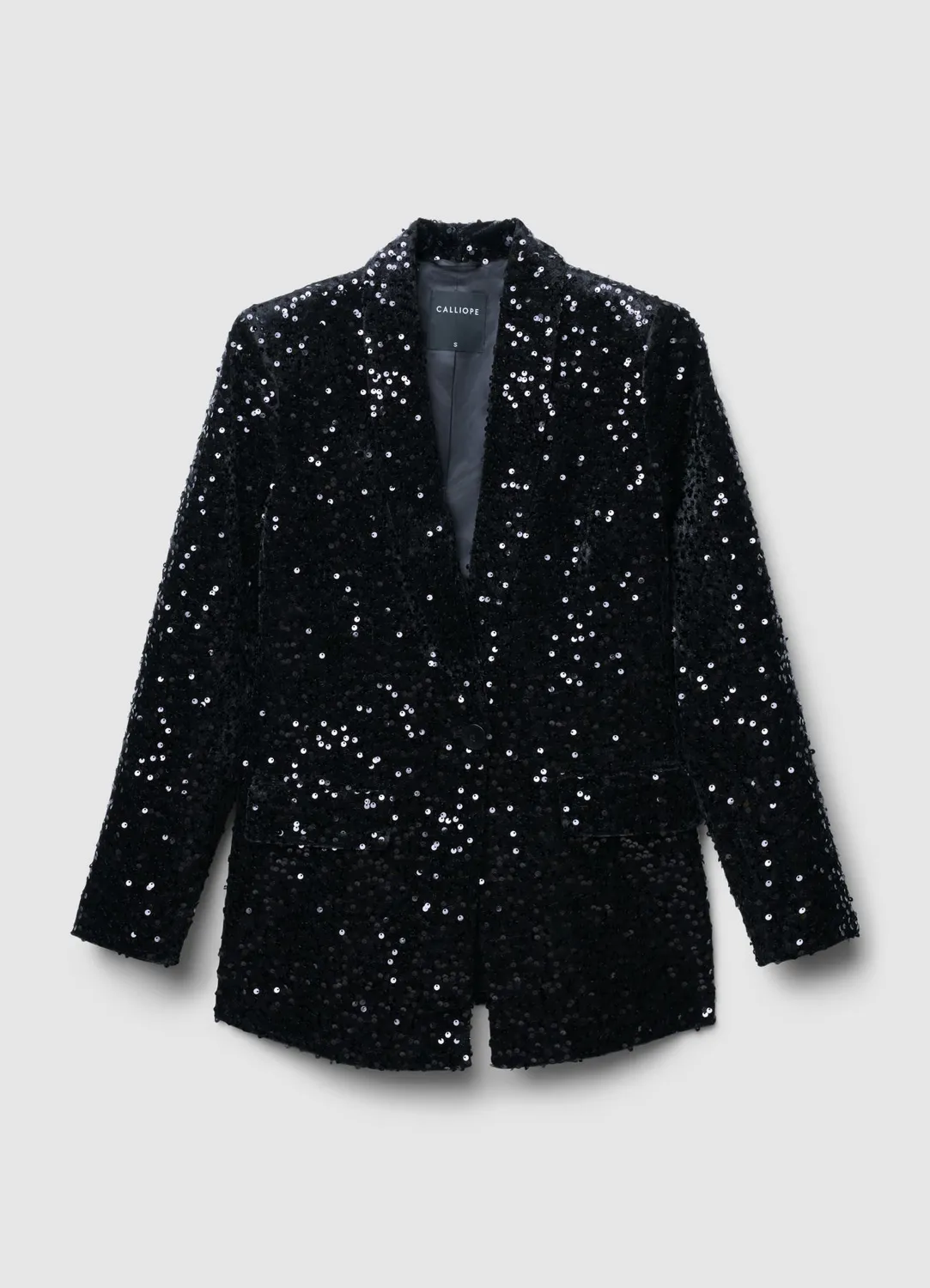 Calliope veste monopetto paillettes femme soiree