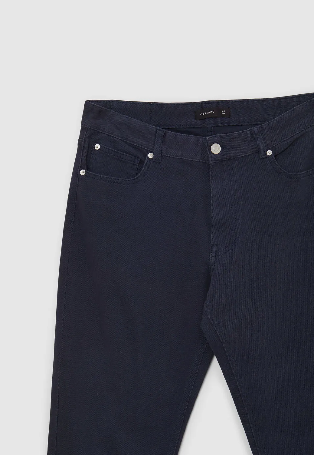 Calliope 5 poches slim pantalon homme coton uni