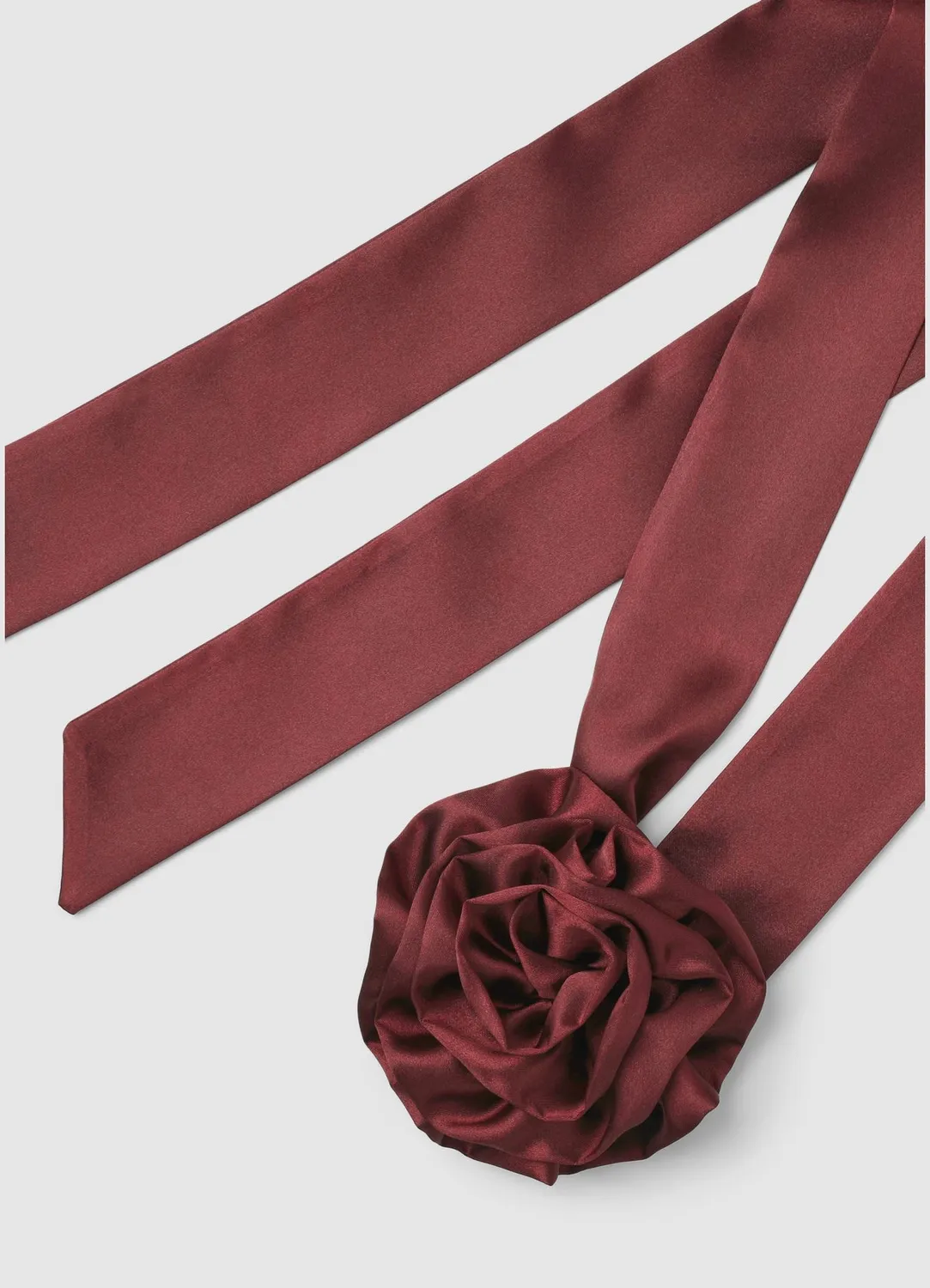 Calliope foulard femme uni fleur rubans