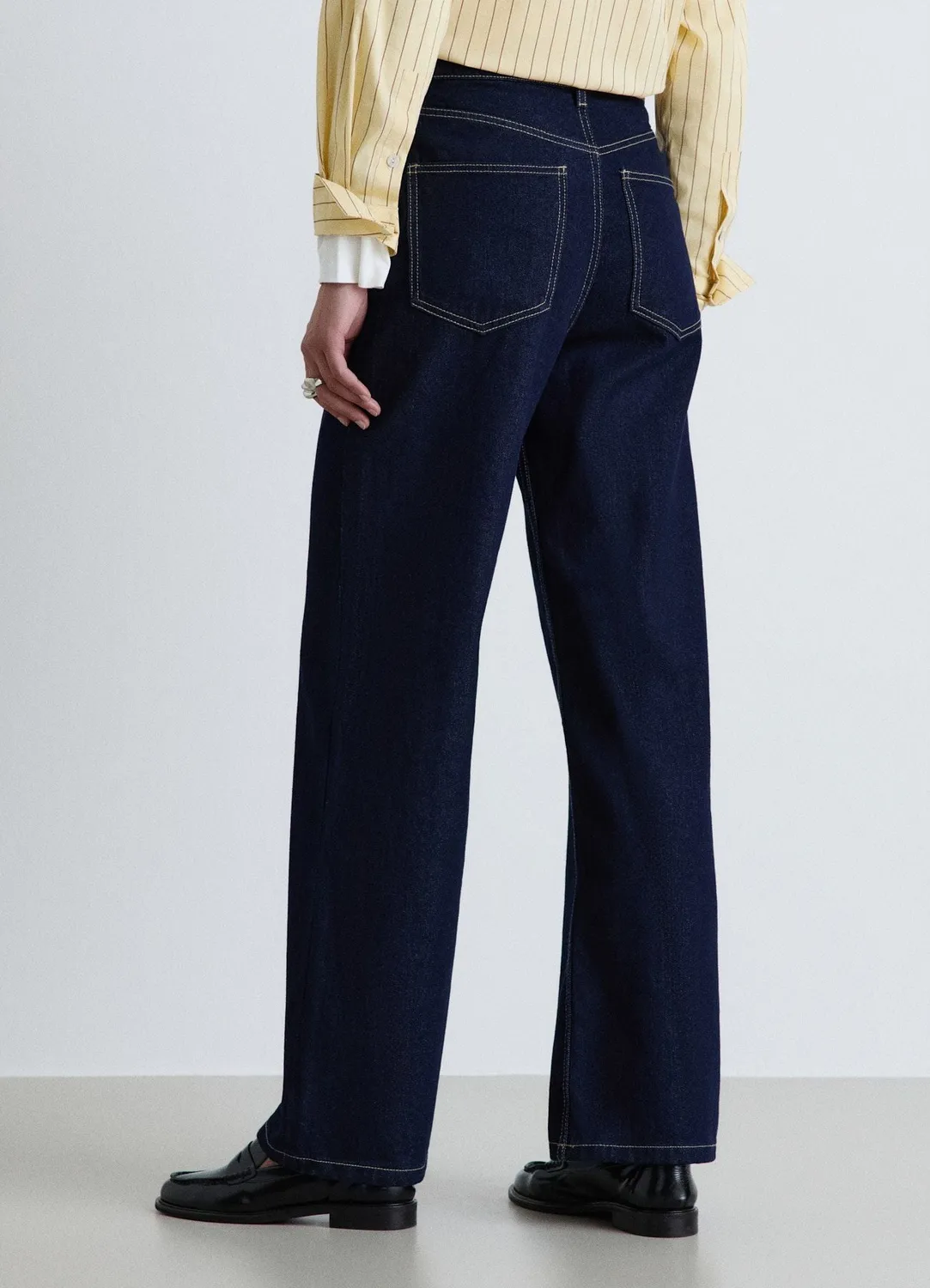 Calliope jeans wide leg taille haute femme coton