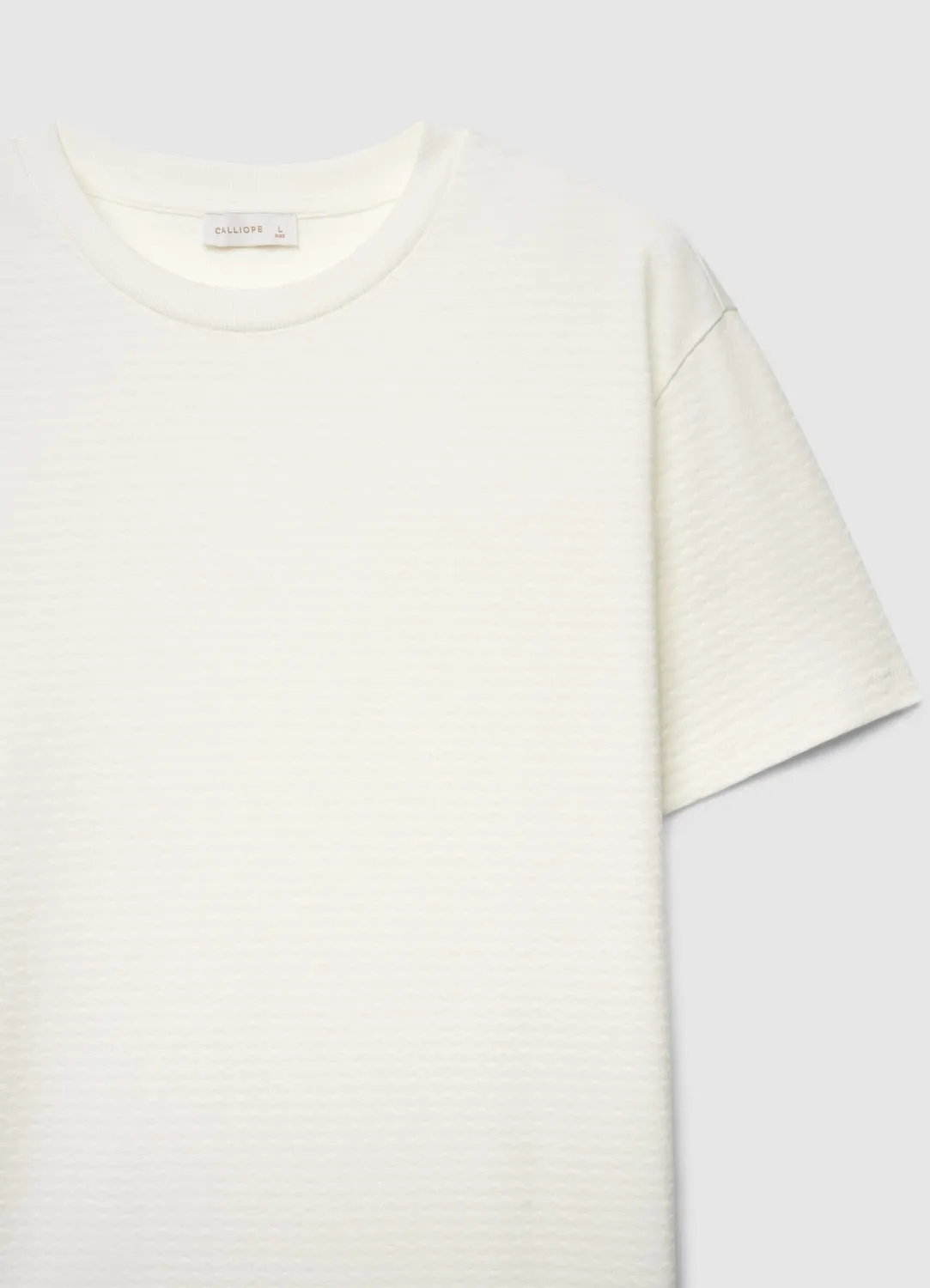 Calliope t-shirt losanges relief homme coton