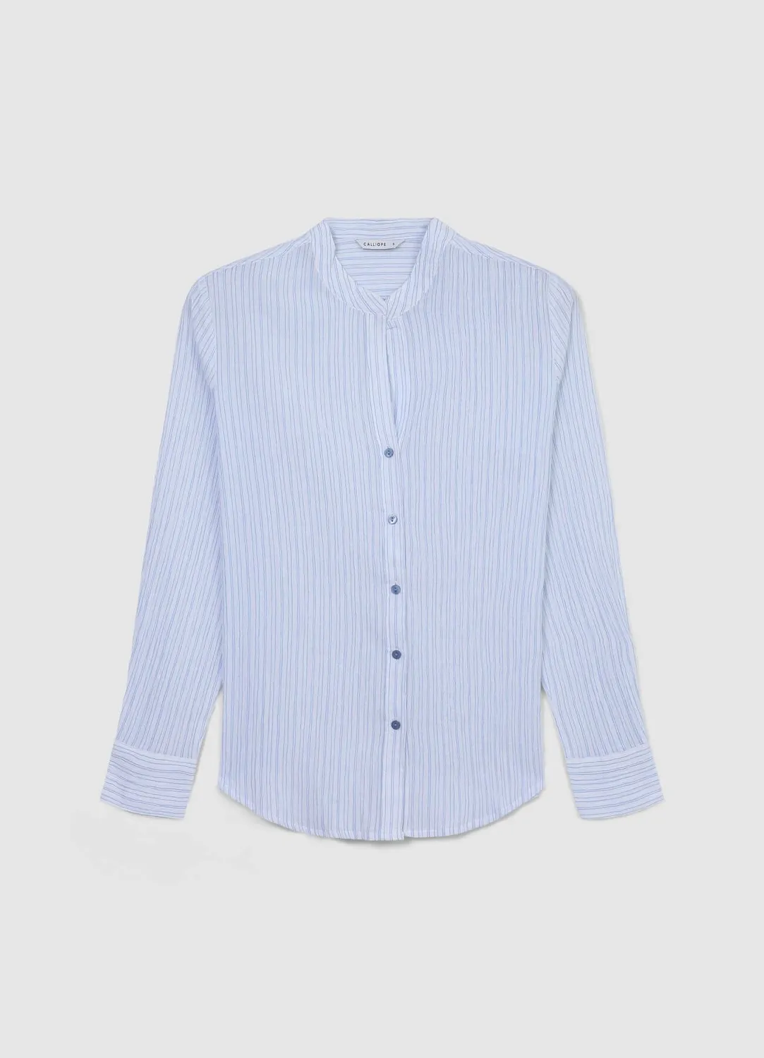 Calliope coréenne chemise femme coton rayée