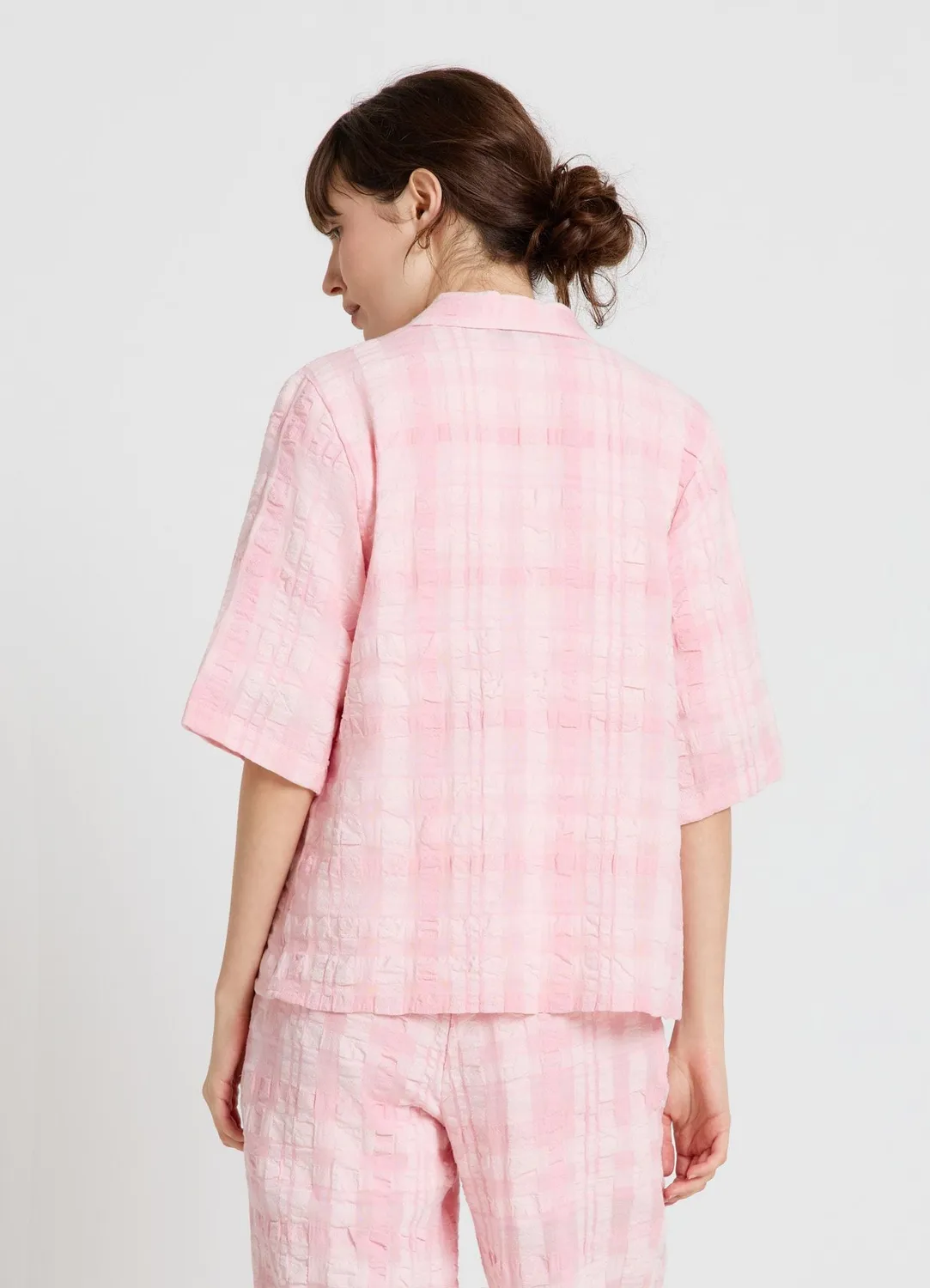 Calliope Chemise à carreaux femme transparente