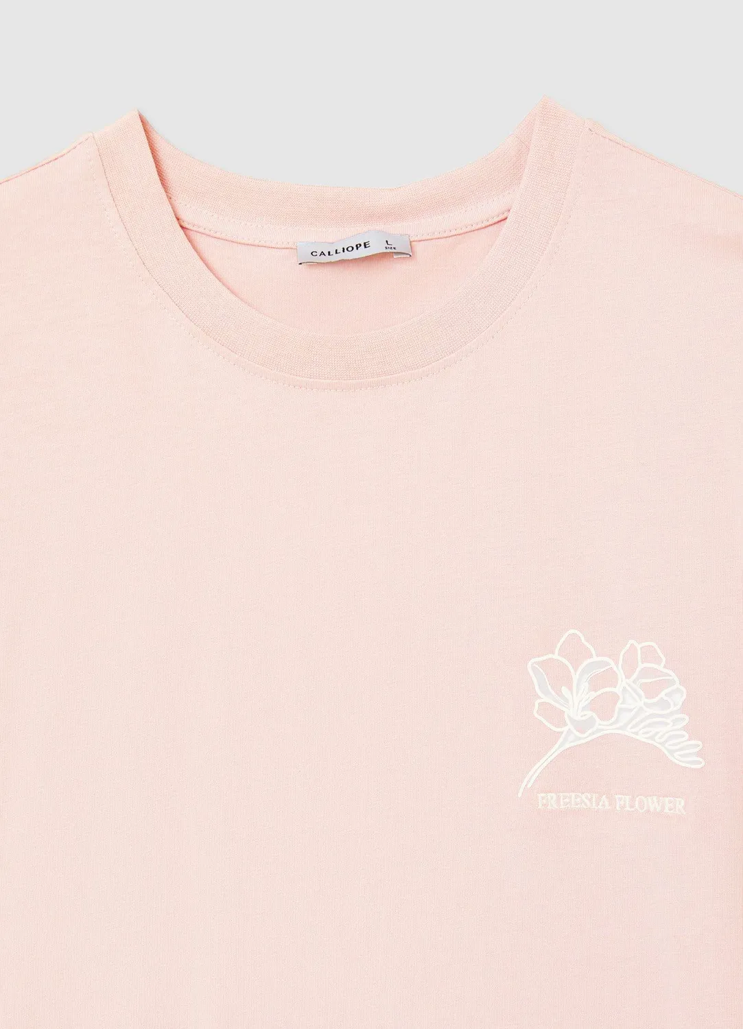 Calliope t-shirt homme broderie fleur manches courtes
