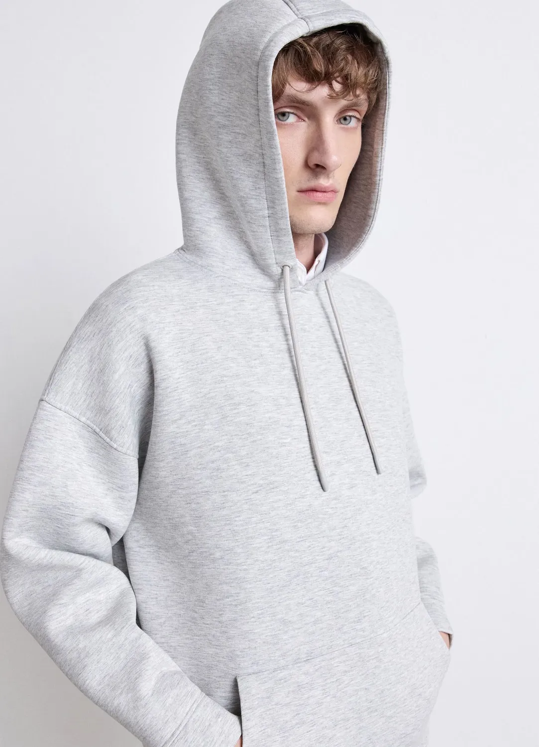 Calliope sweat à capuche homme uni poche kangourou