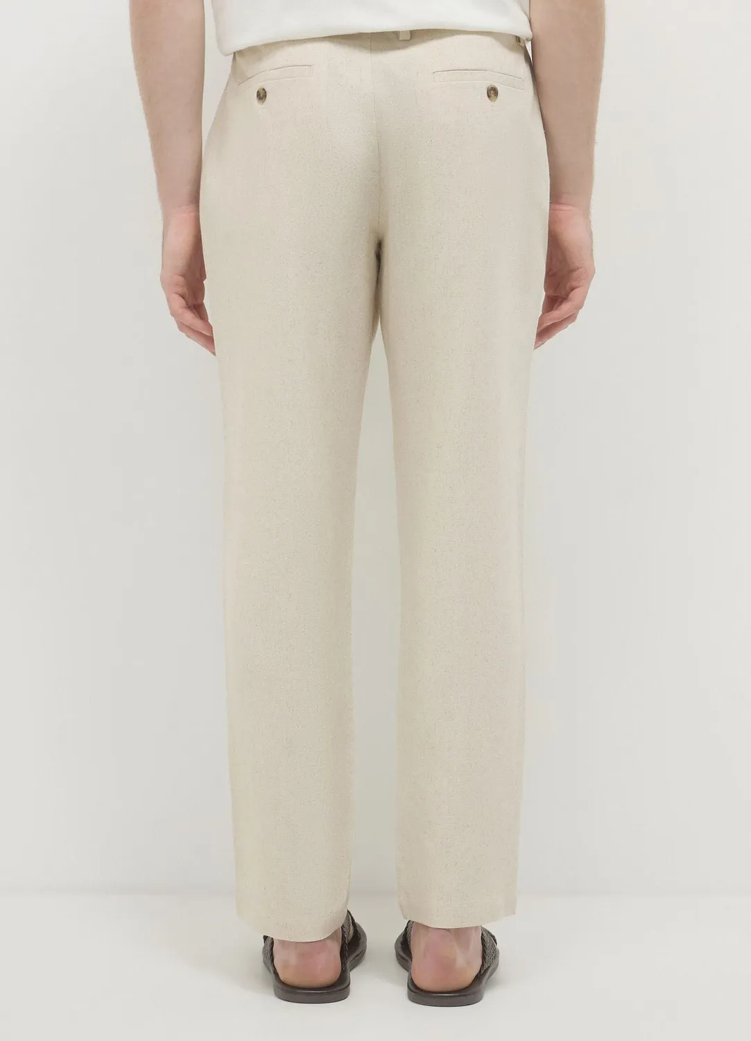 Calliope pantalon chino homme lin regular