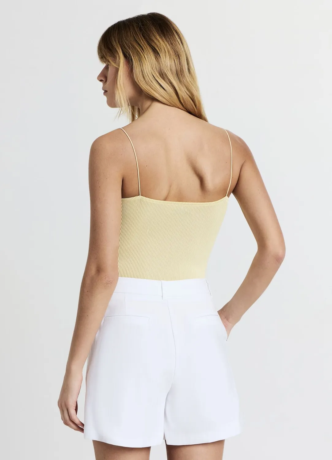 Calliope pinces bermuda poches coupe regular femme