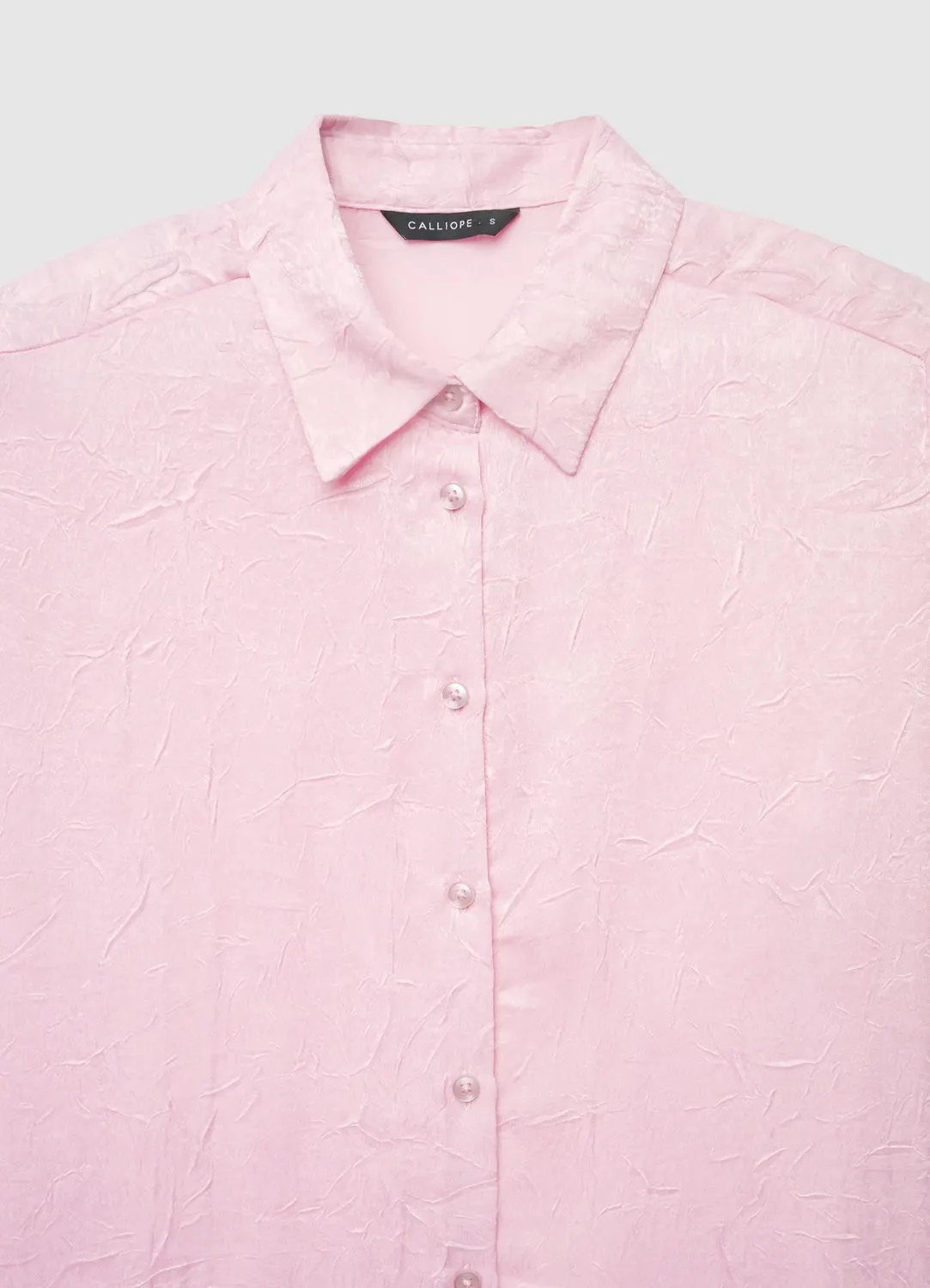 Calliope chemise effet froissé femme coupe regular