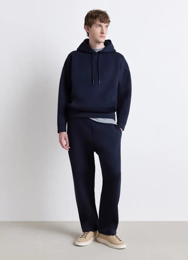 Calliope sweat à capuche homme uni poche kangourou