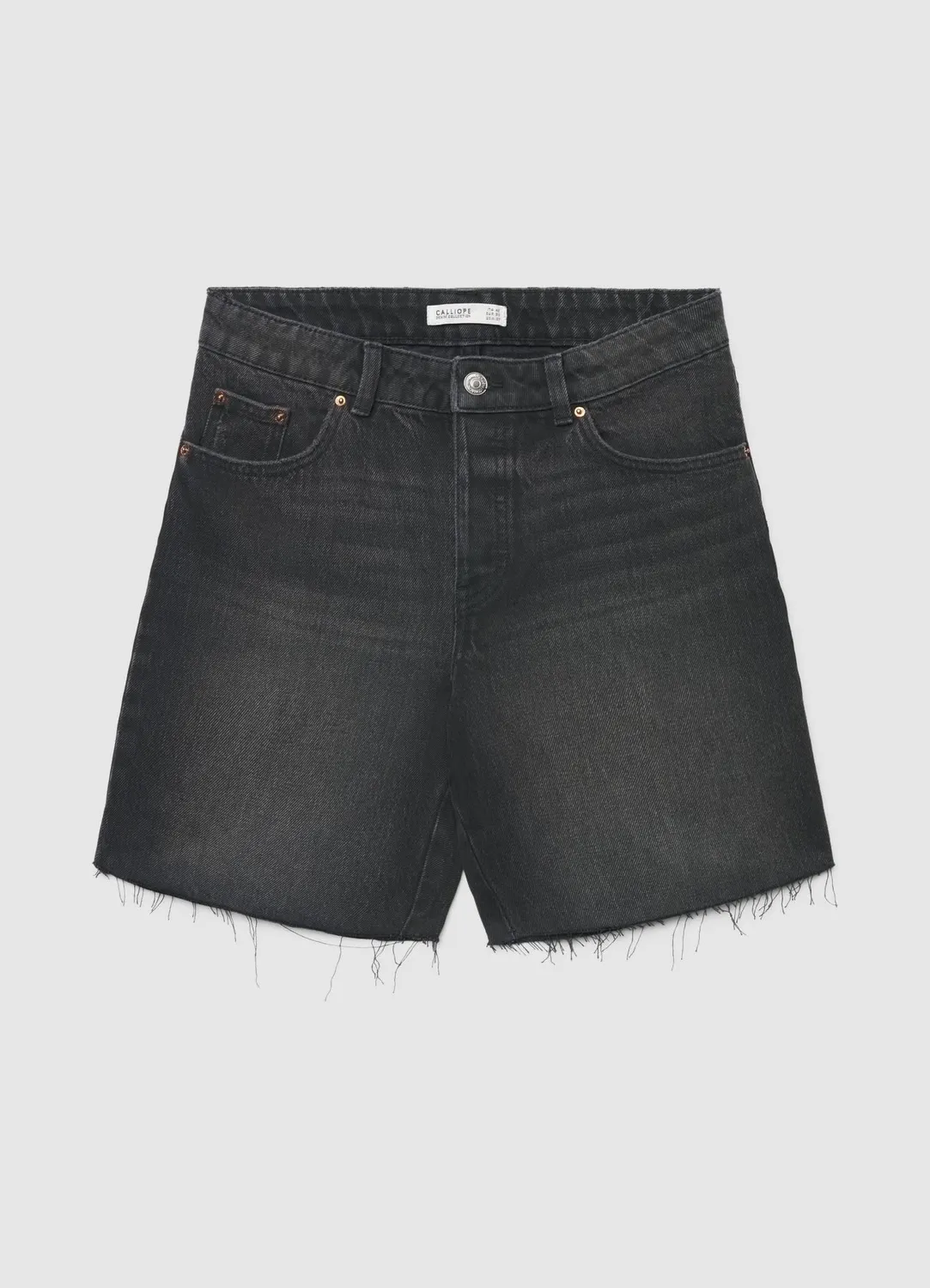 Calliope bermuda jean femme effiloché