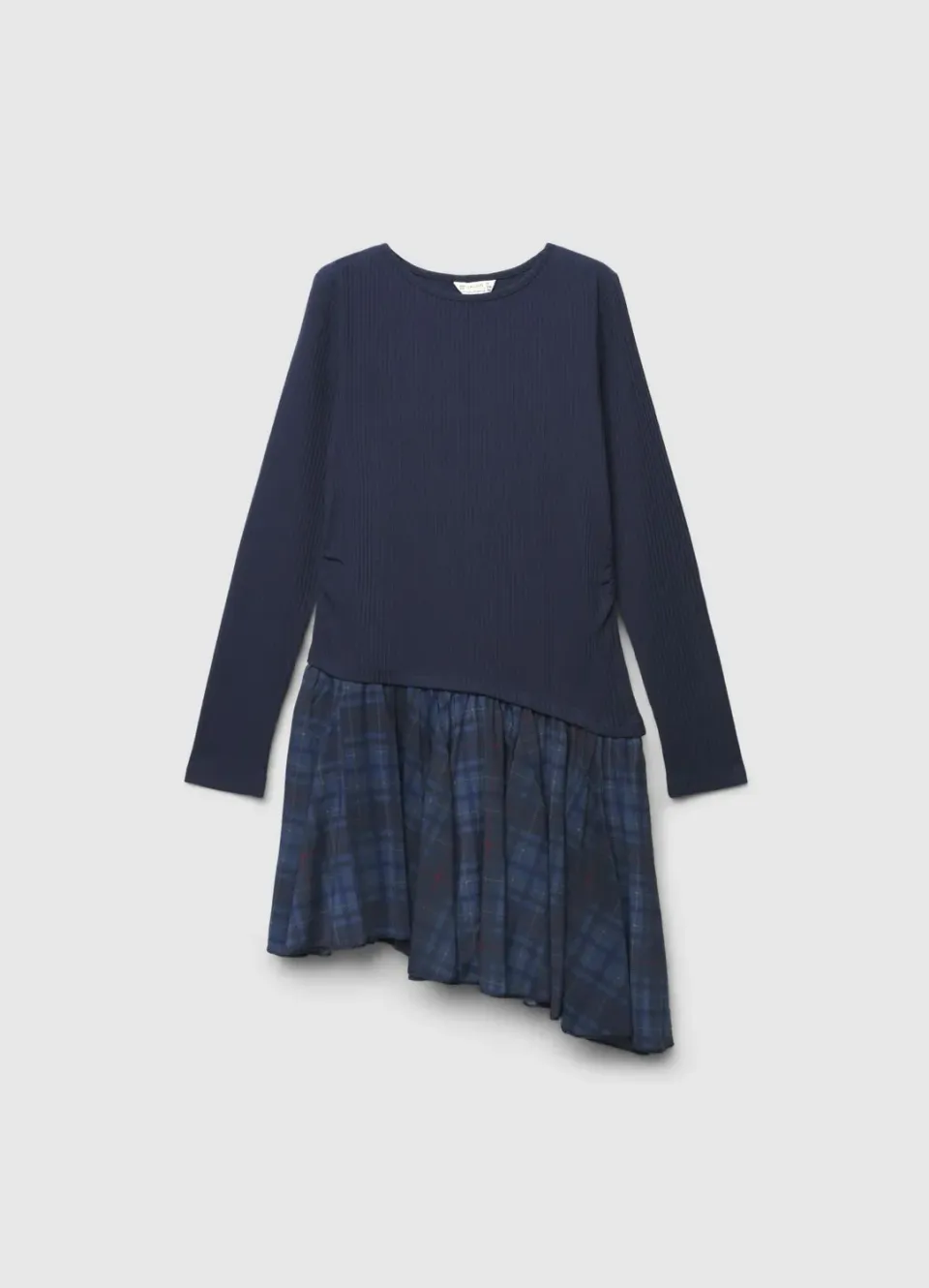 Calliope robe carreaux fille manches longues coton