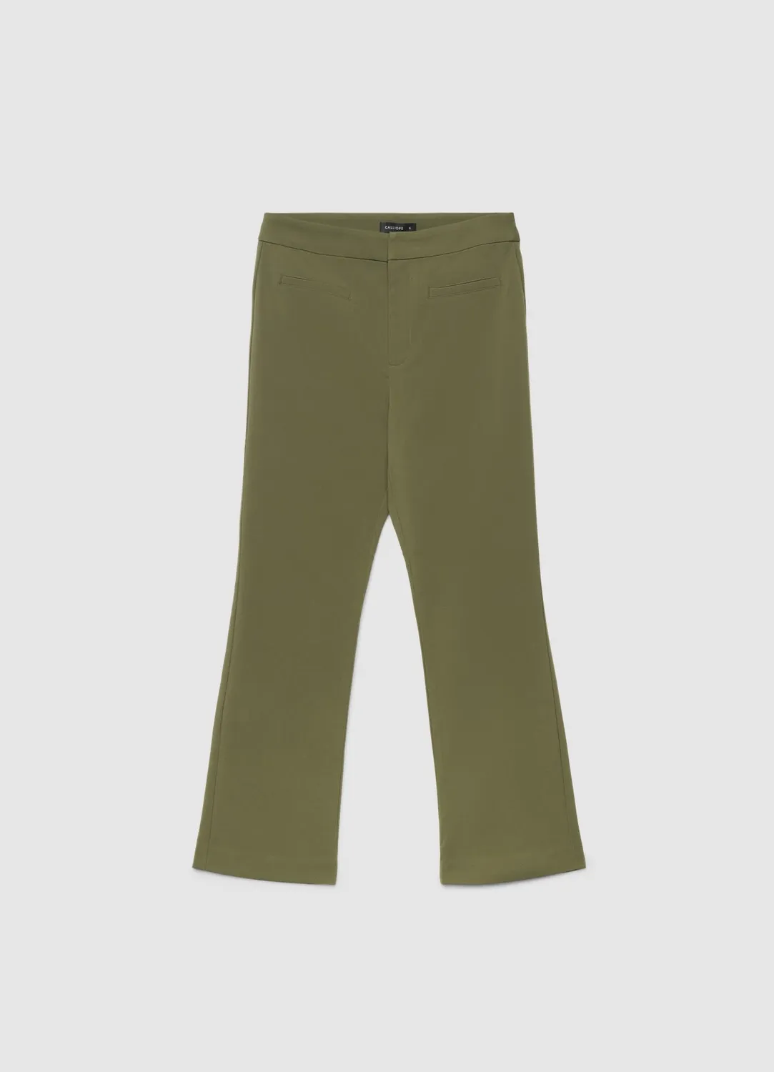 Calliope pantalon flare femme uni mini évasé