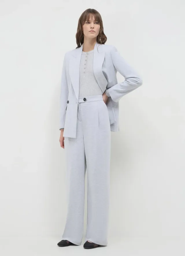 Calliope Pantalon Straight Coton Épais Pantalon Femme