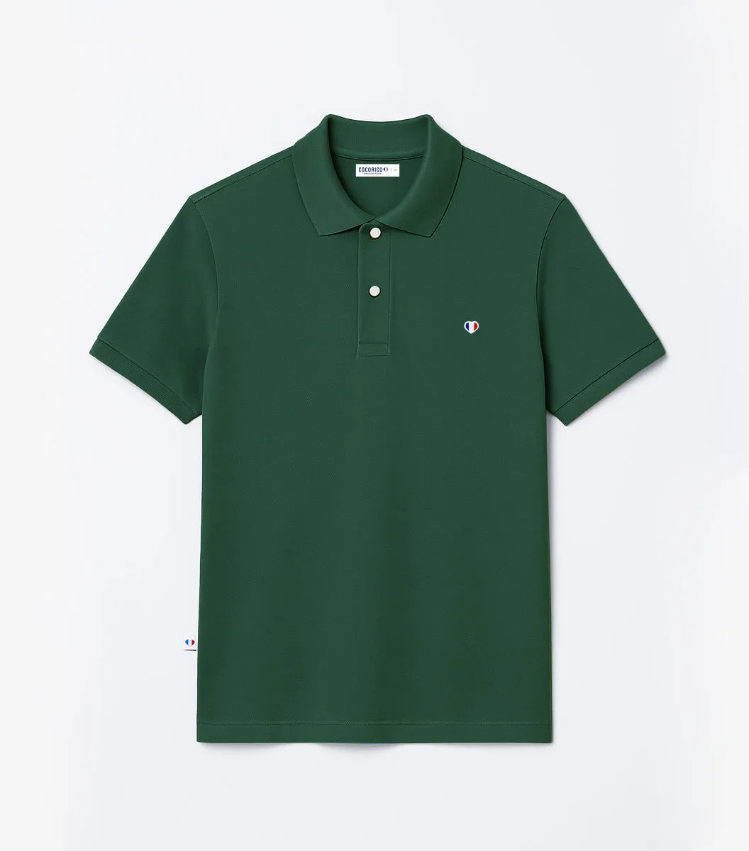 Cocorico Iconique polo homme Sapin coton