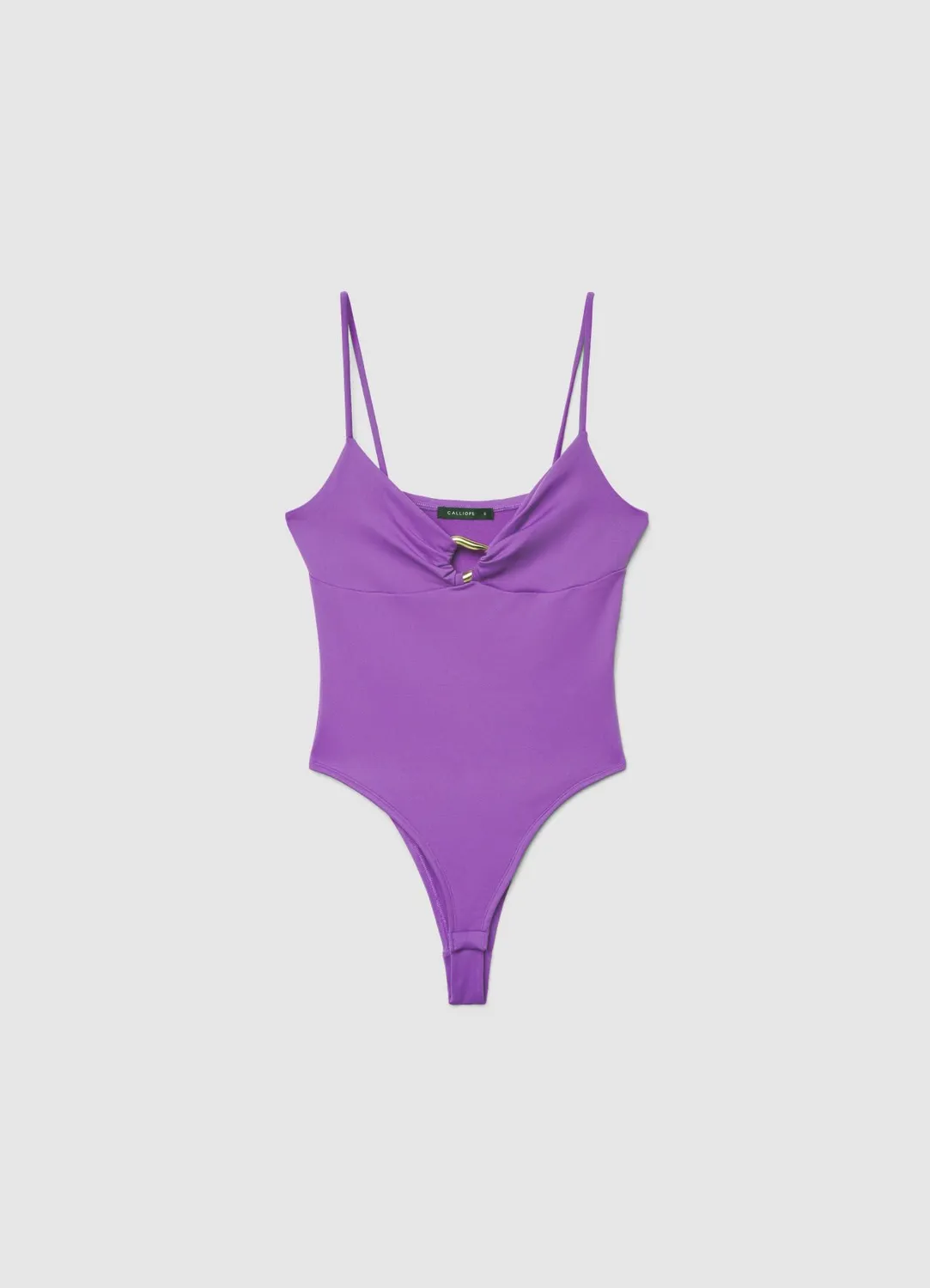 Calliope maillot 1 pièce femme boucle dorée tanga
