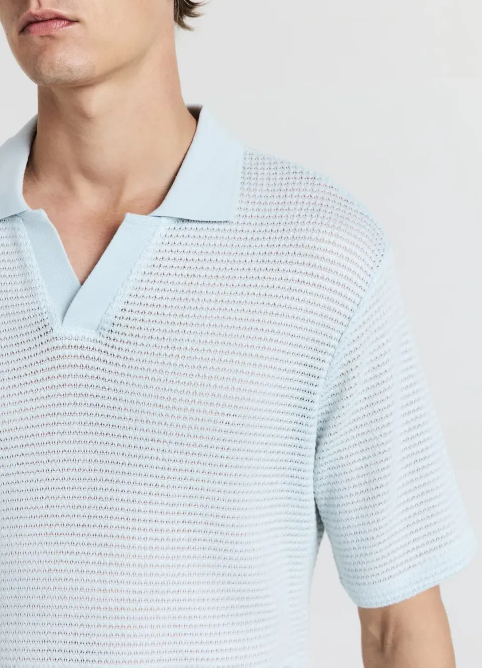 Calliope polo homme ajouré manches courtes