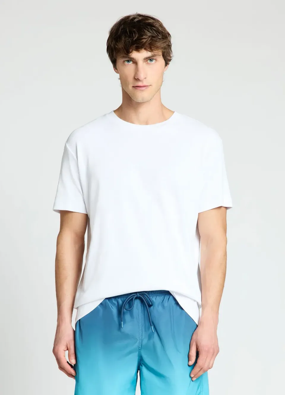 Calliope t-shirt col rond homme côtelé
