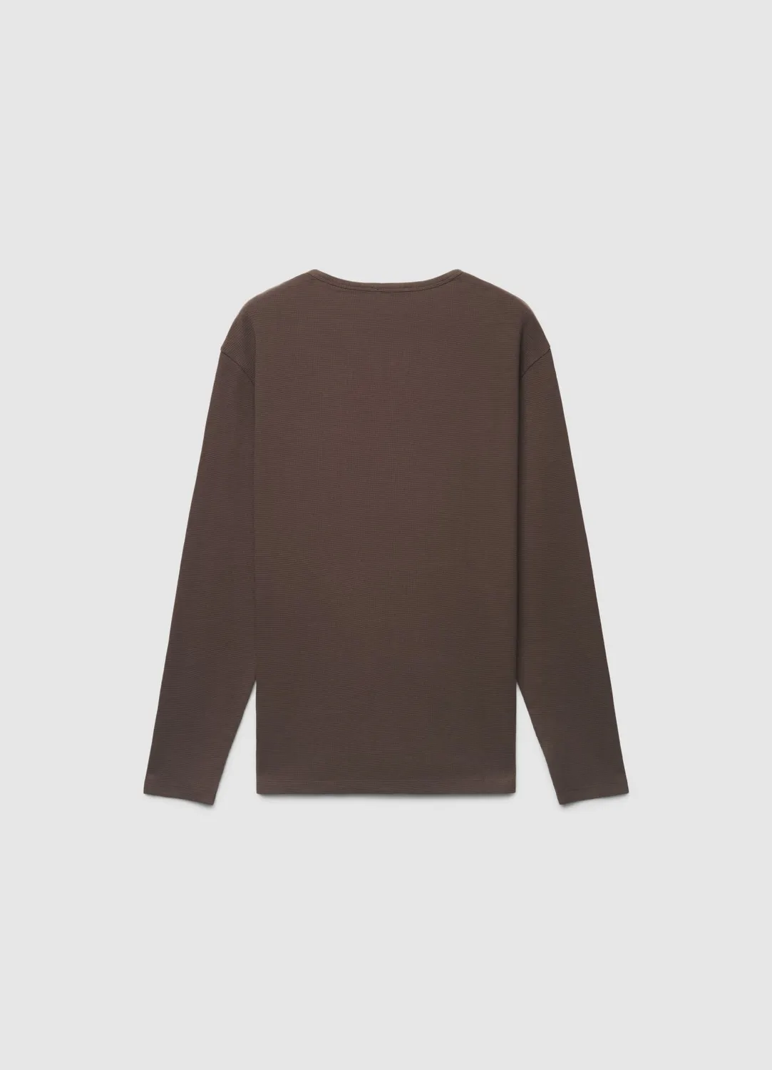 Calliope t-shirt waffle col serafino homme manches longues