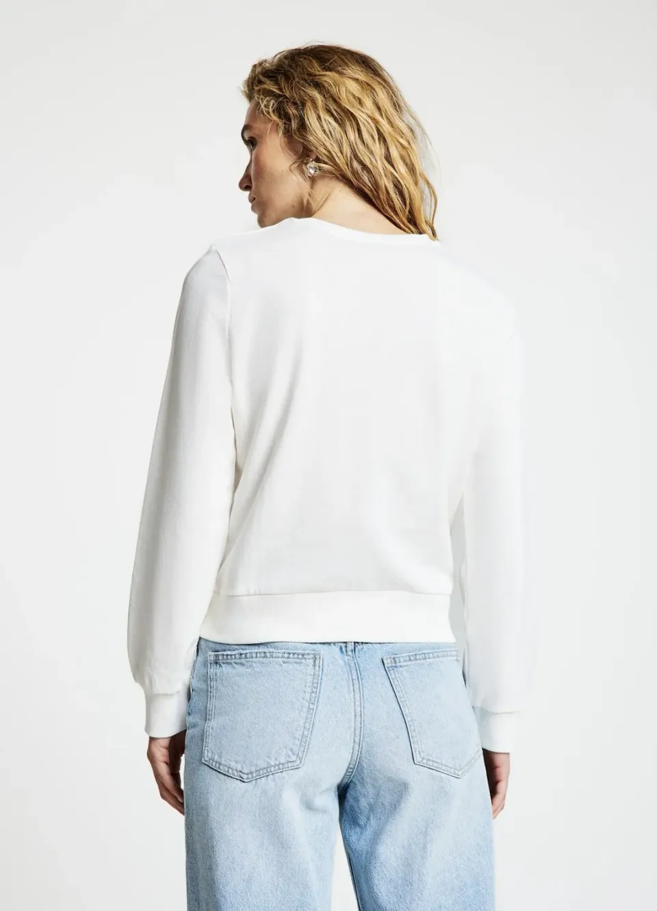 Calliope Sweat col rond à franges femme uni