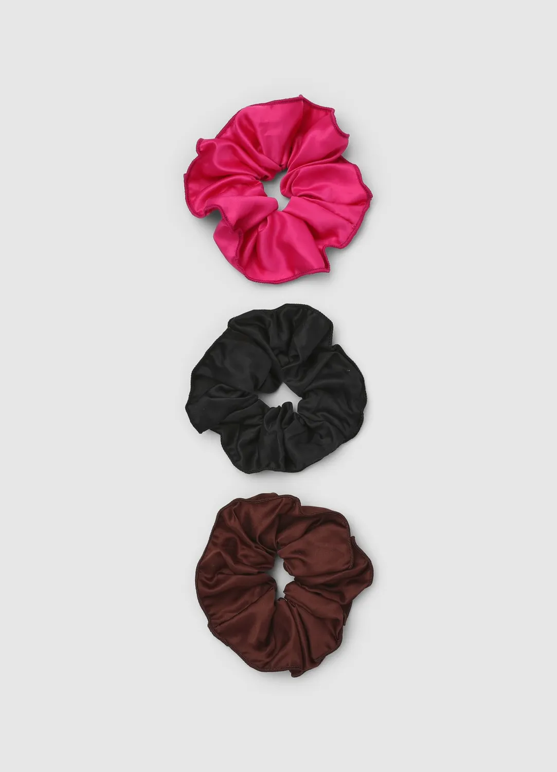 Calliope lot 3 chouchous satinés cheveux femme