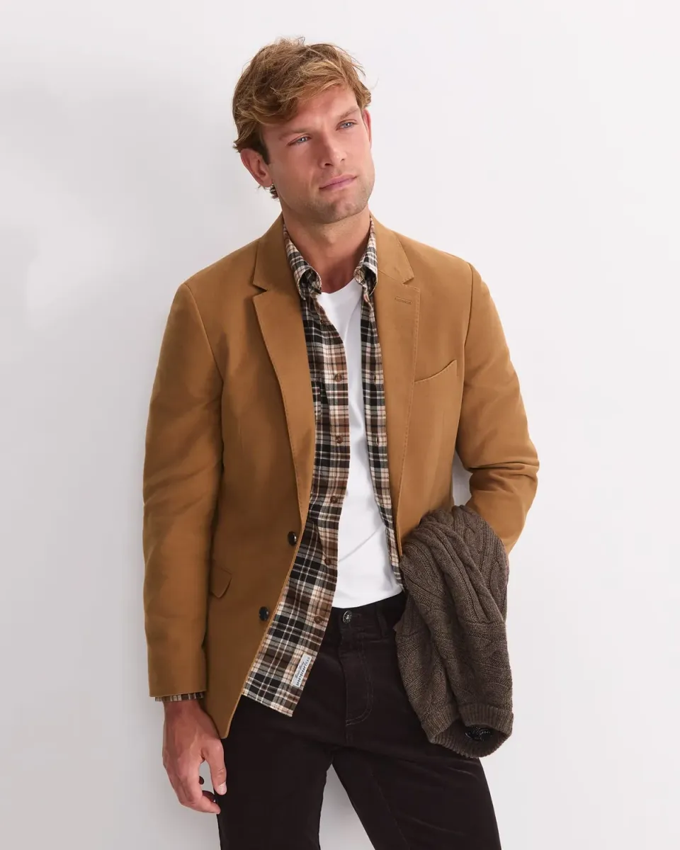 Sportscraft Moleskin Blazer homme coton italien poches