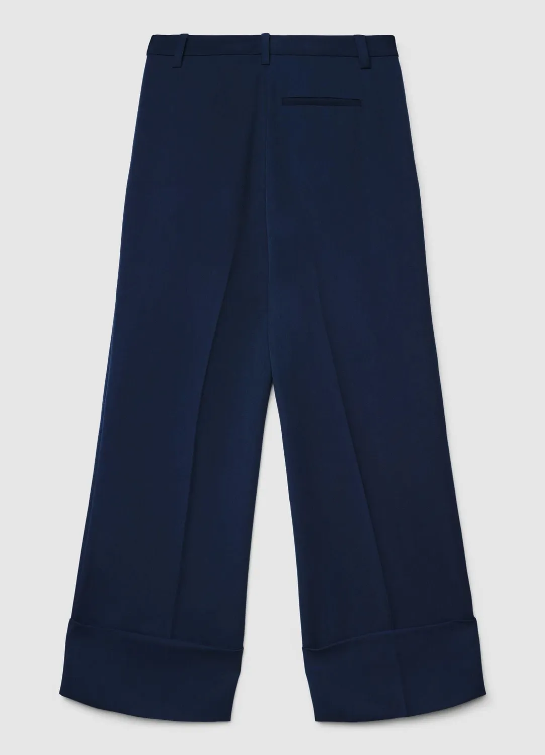 Calliope Pantalon palazzo uni femme revers