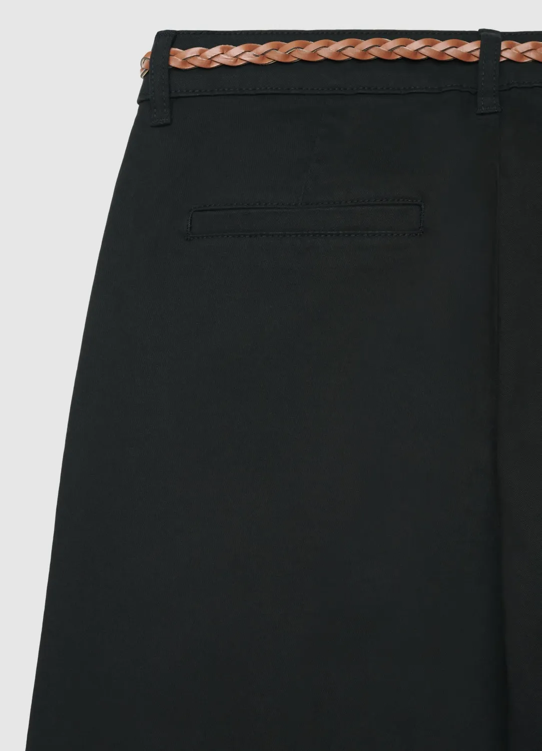 Calliope chino pantalon ceinture tressée