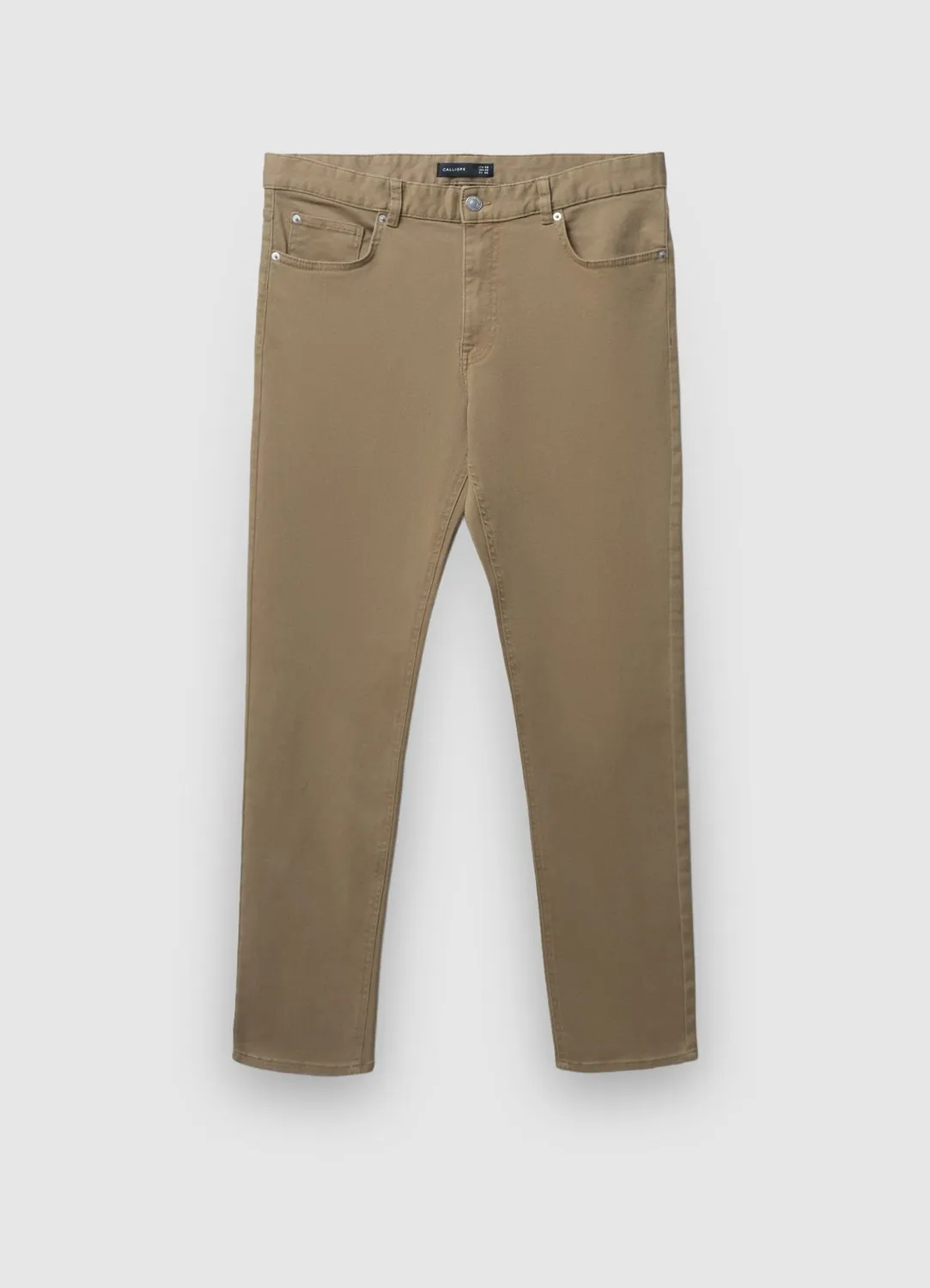 Calliope pantalon homme uni 5 poches coupe droite