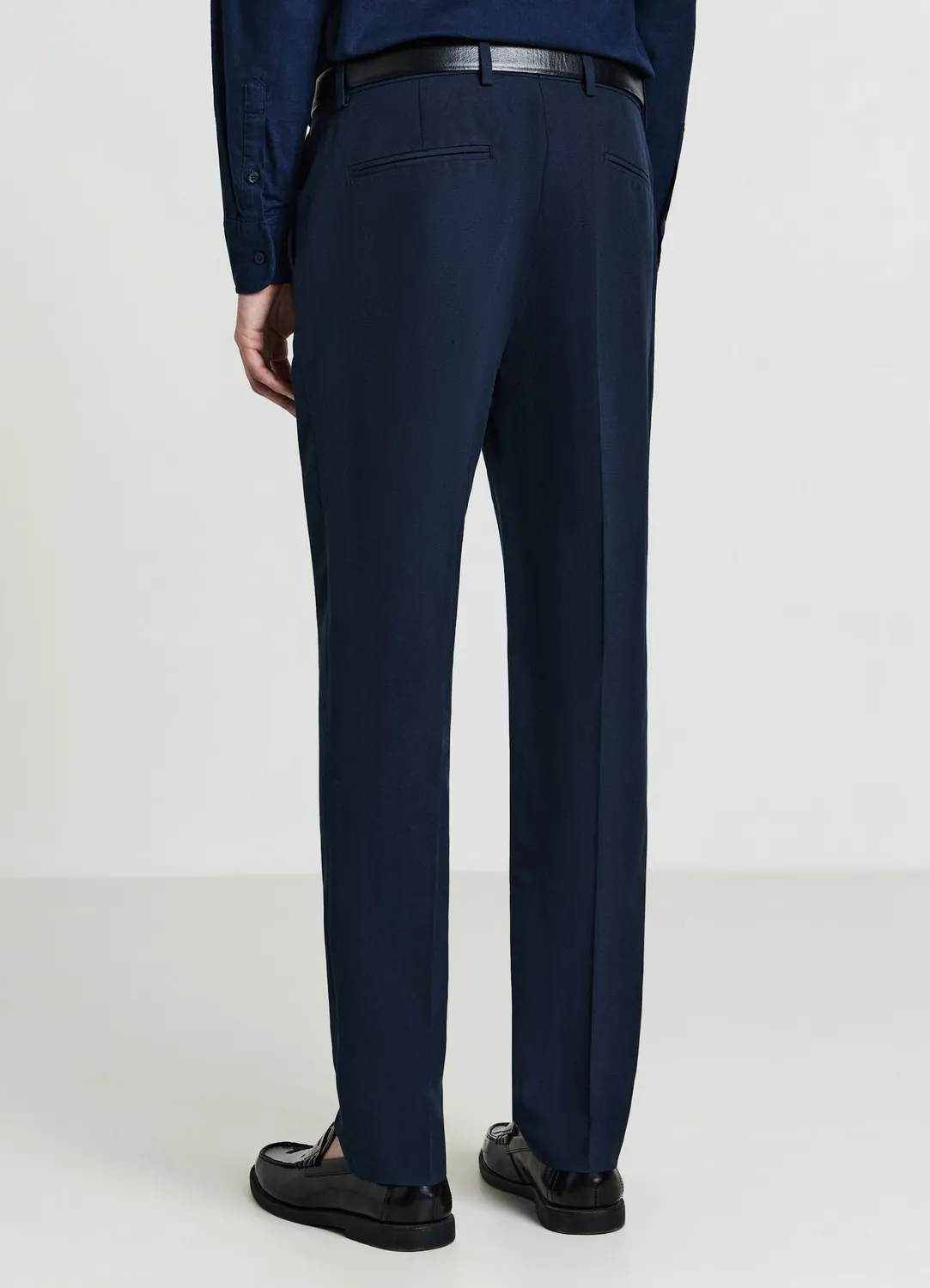 Calliope pantalon uni homme coupe droite