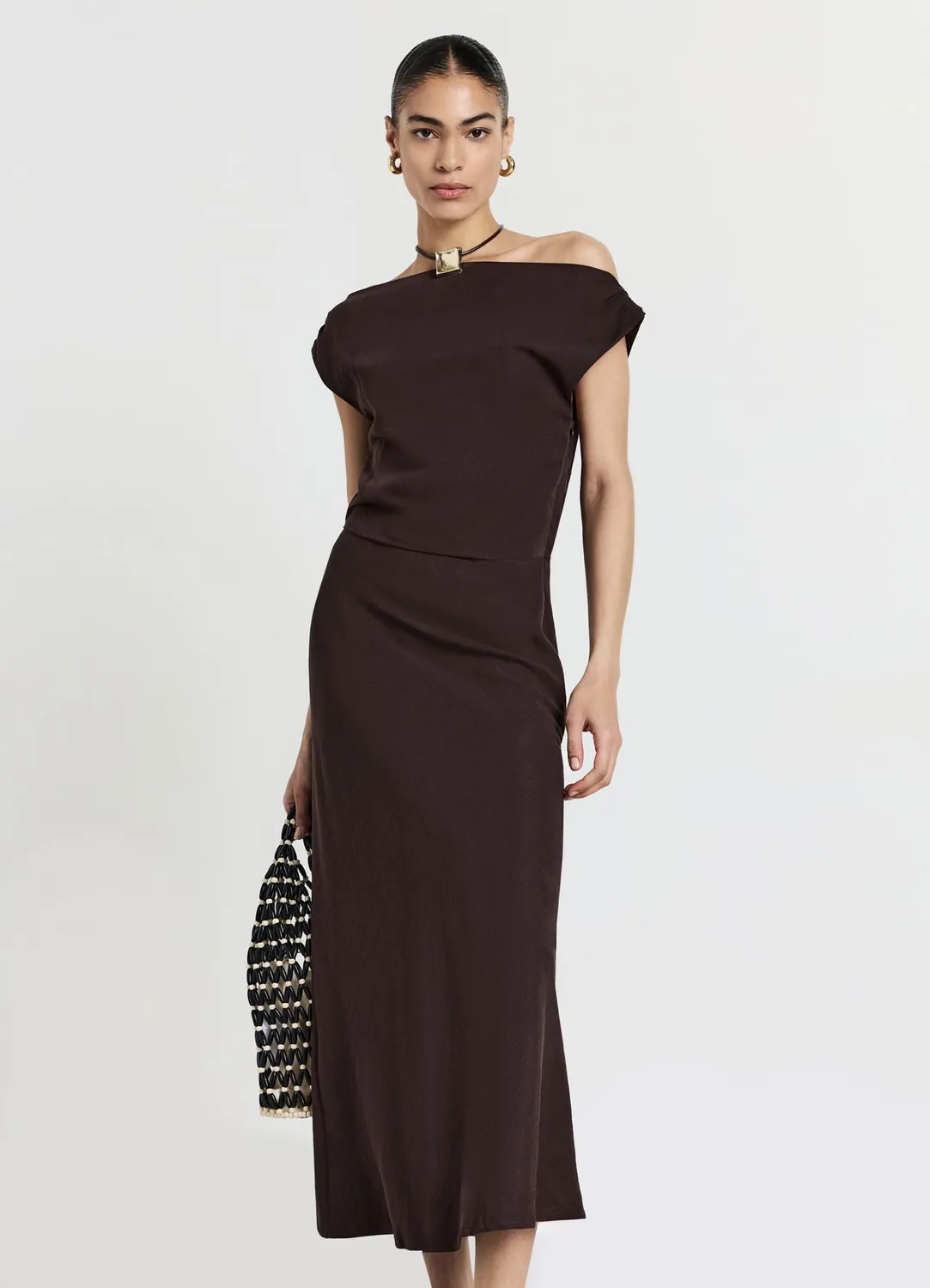 Calliope robe épaule dénudée femme mini