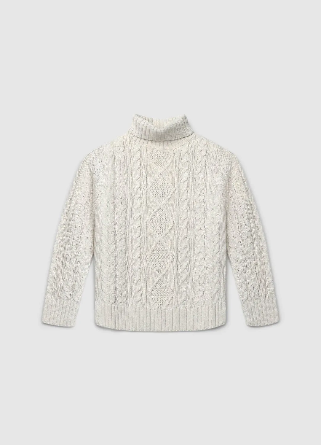 Calliope pull dolcevita garçon torsades