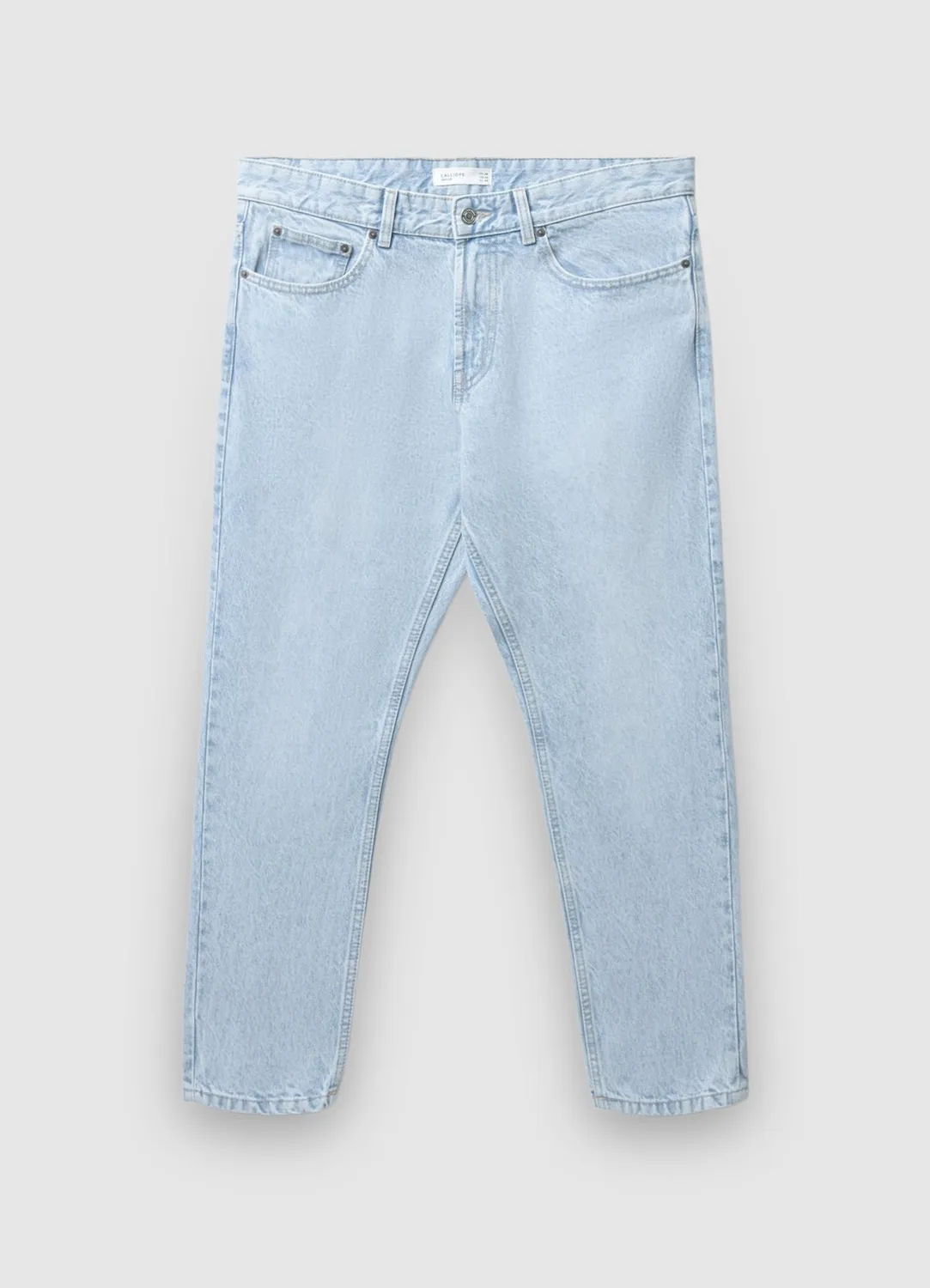 Calliope jean cropped délavé homme 5 poches