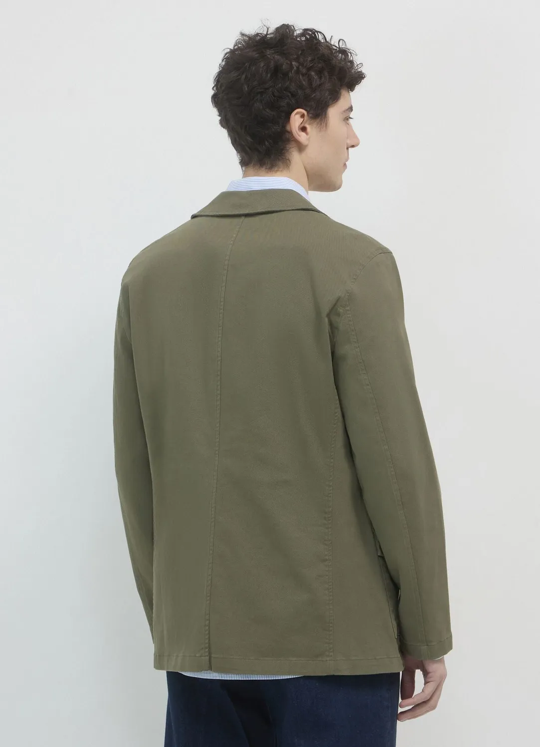 Calliope veste saharienne homme coton uni boutons
