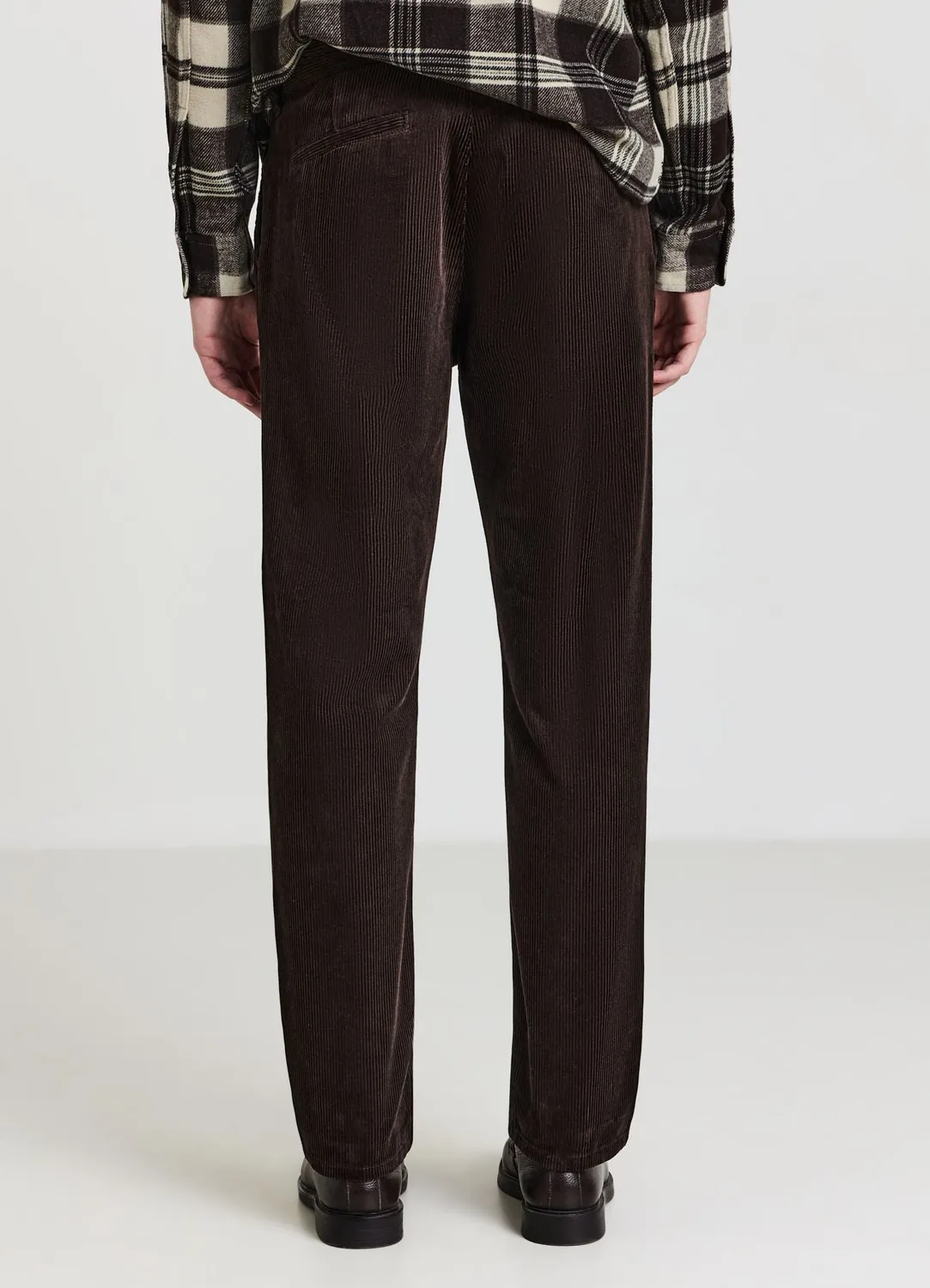 Calliope Pantalon chino velours homme droit à pinces