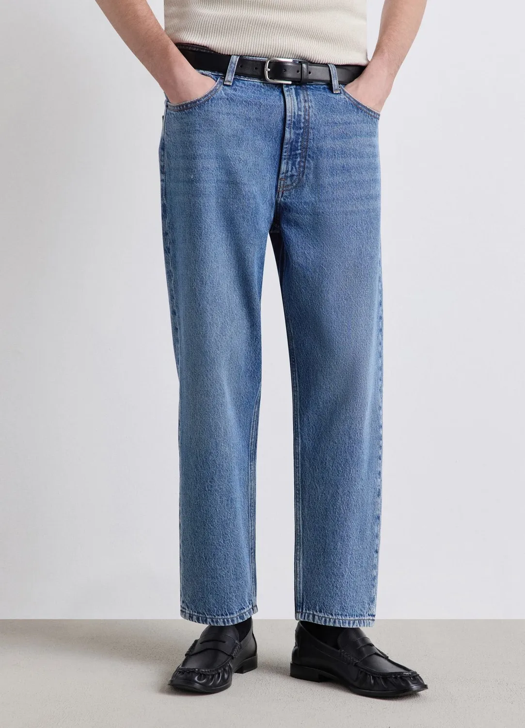 Calliope jean carrot homme 5 poches uni
