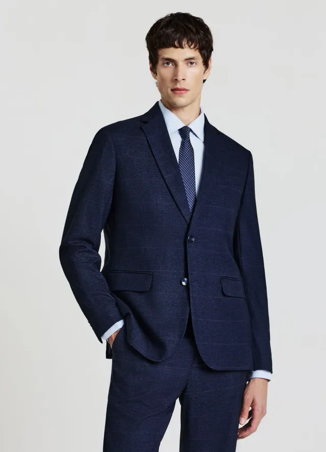 Calliope veste tailleur homme à carreaux 2 boutons