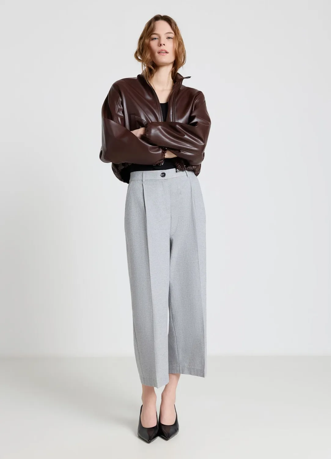 Calliope pantalon culotte femme taille haute