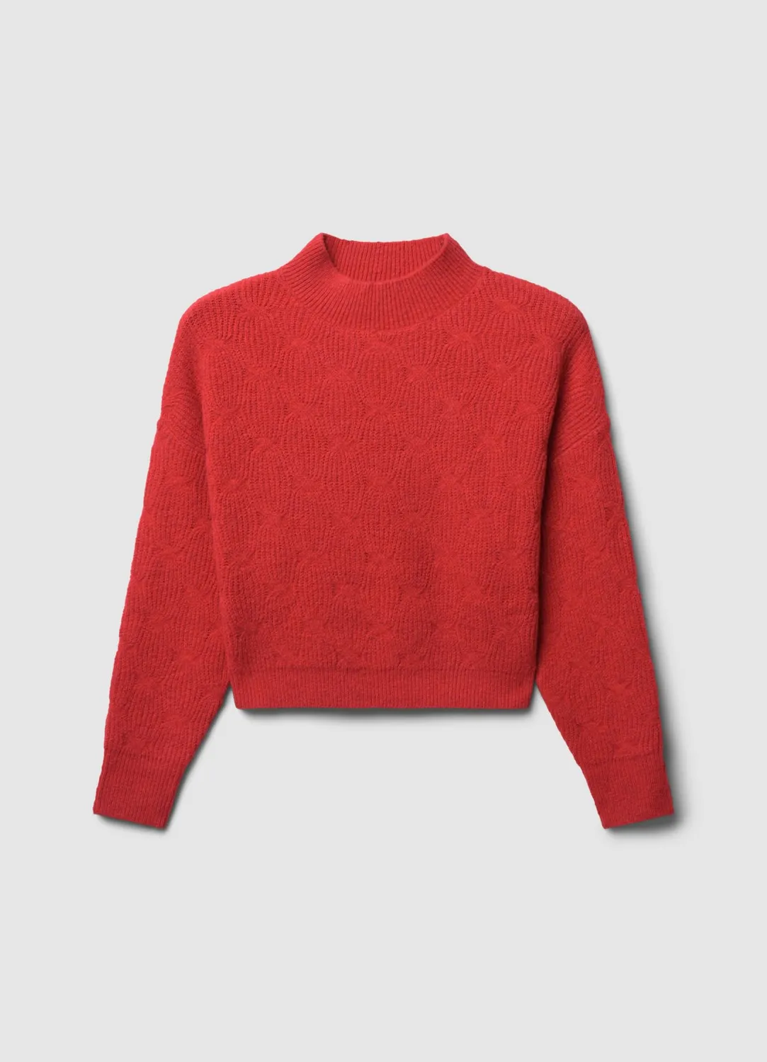Calliope pull torsades femme col haut manches longues