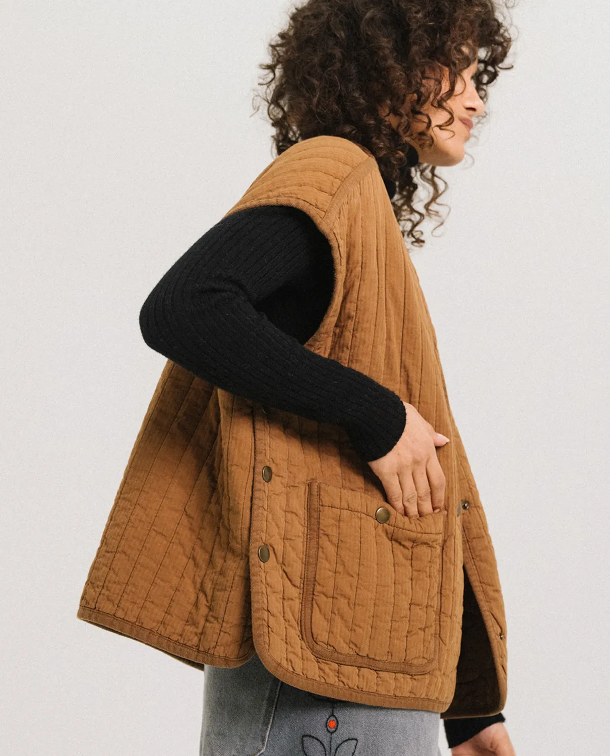 Tinsels Flipper Ginger veste sans manches matelassée