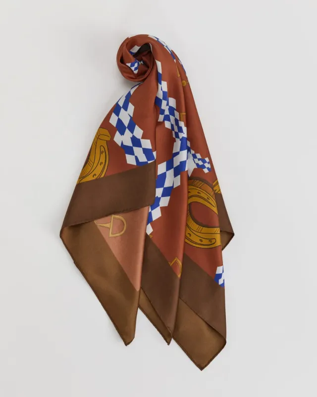 Sportscraft Maren foulard carré soie 100 cm équestre