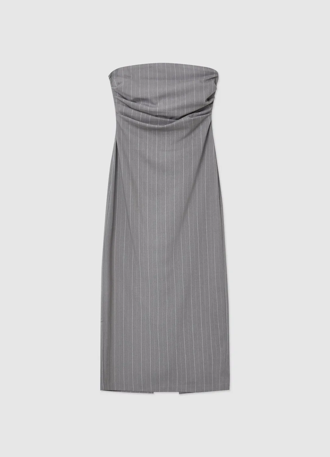 Calliope robe bustier à rayures fente dos zippé
