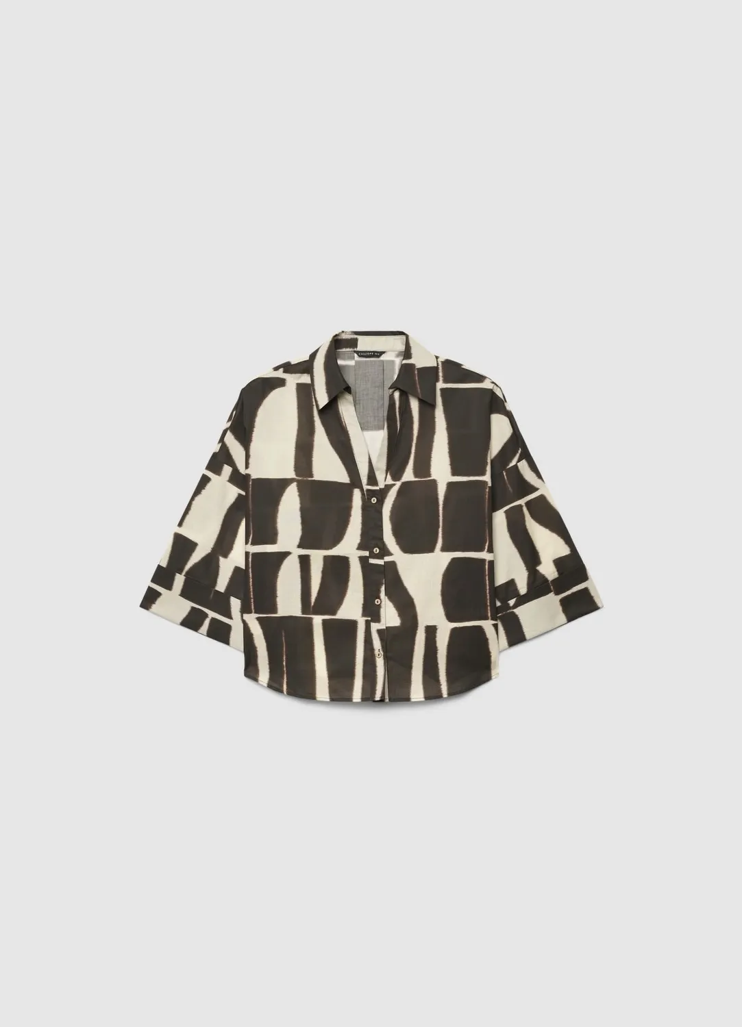 Calliope chemise col V femme imprimé géométrique