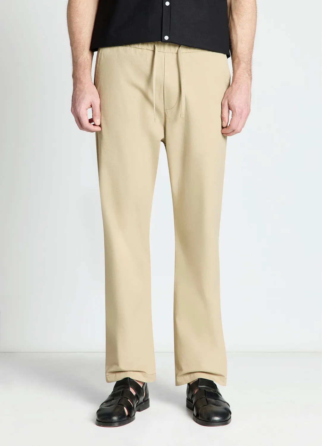Calliope Jogger Wide Leg pantalon homme uni cordon