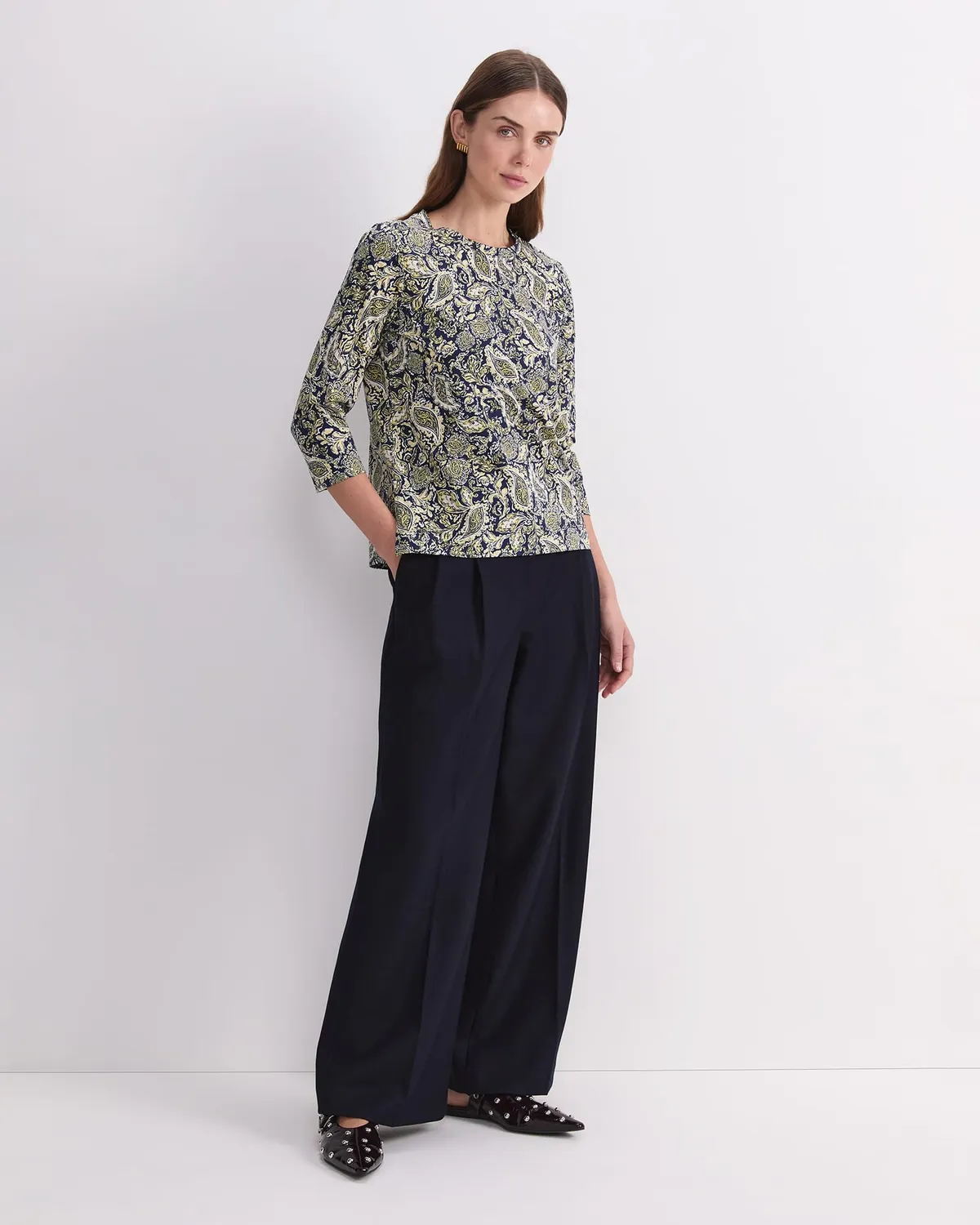 Sportscraft Paisley Mercerised 120987 t-shirt coton femme