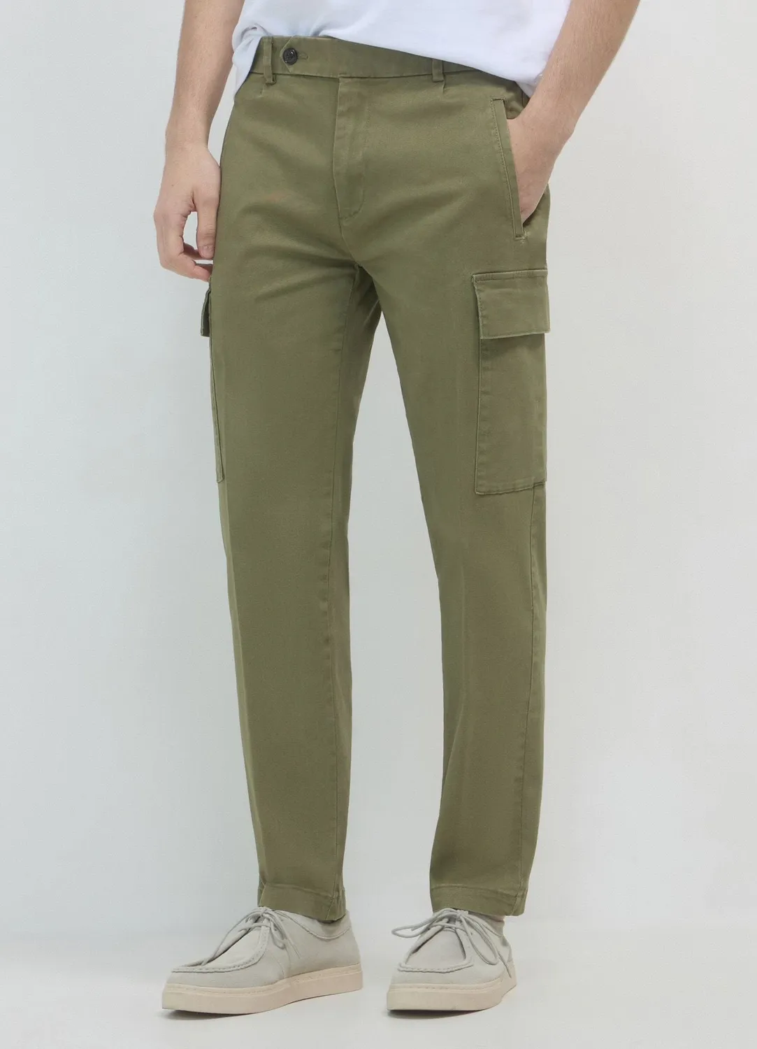 Calliope pantalon cargo homme coton taille 48