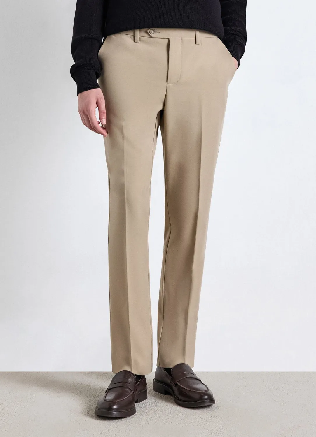Calliope pantalon regular homme droit pli marqué