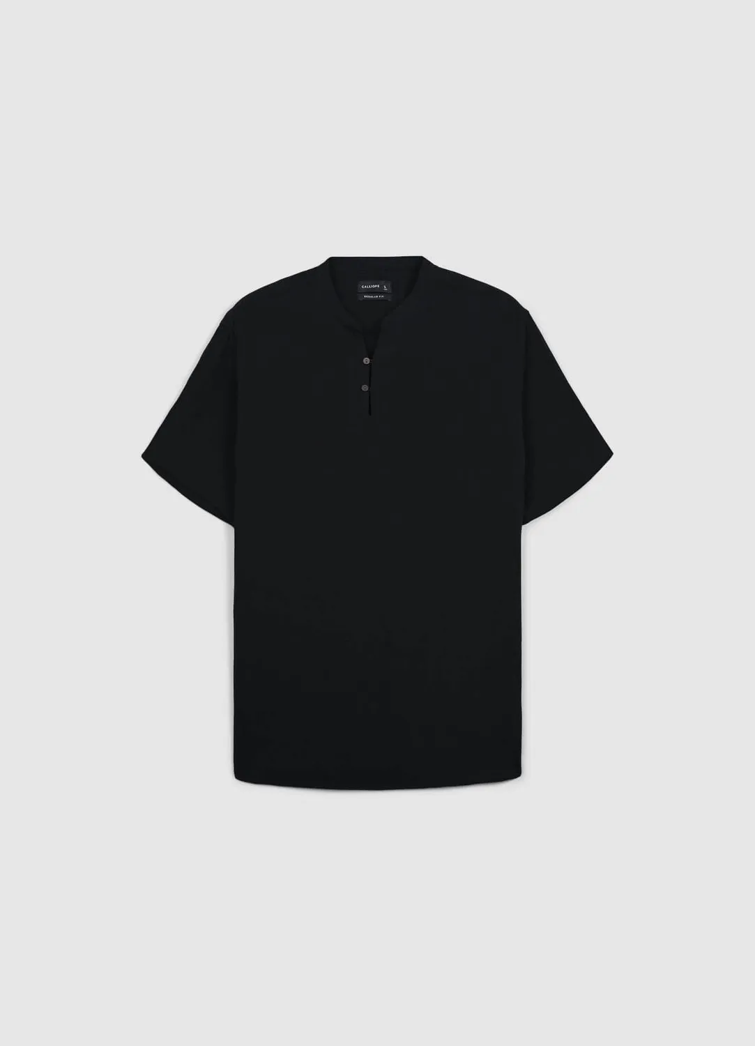 Calliope chemise homme coton gaufré manches courtes