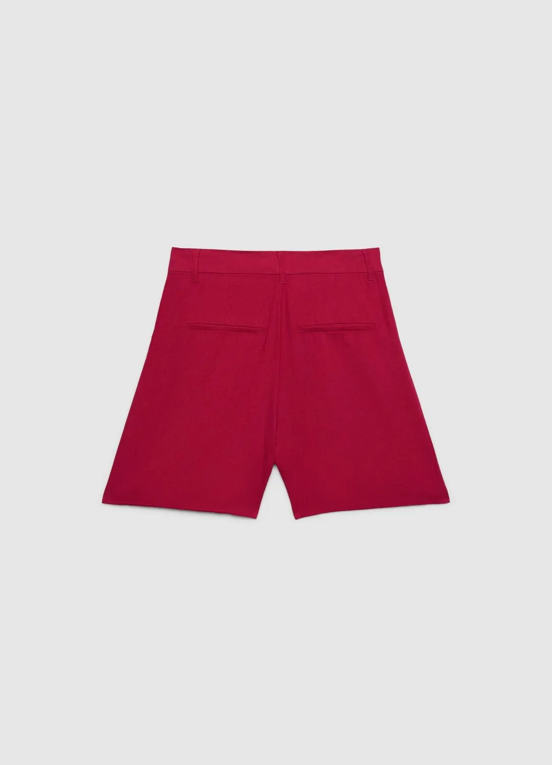 Calliope bermuda lin femme taille haute jambe large