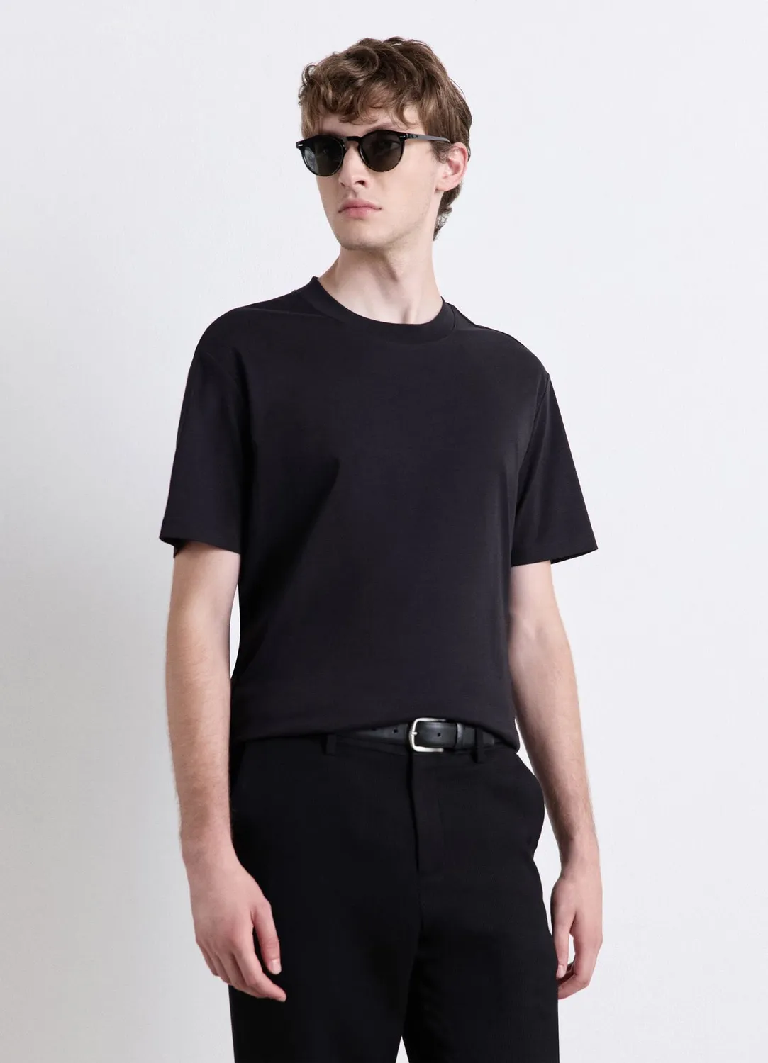 Calliope t-shirt col rond homme uni manches courtes